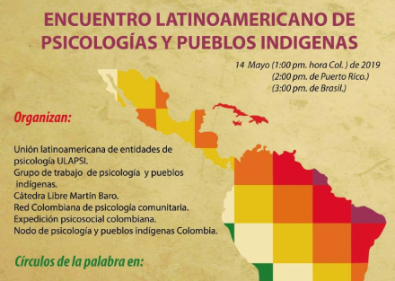 Tercer encuentro latinoamericano de psicología y pueblos indígenas