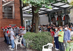 Almuerzo navideño con habitantes de la calle del sector San Benito