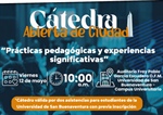 Cátedra Abierta de ciudad: prácticas pedagógicas y experiencias significativas