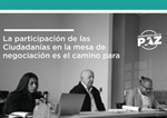 Participación en el marco de las negociaciones de Paz